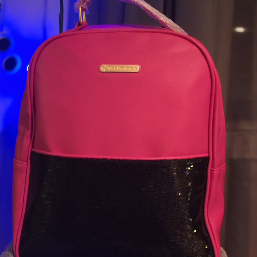Juicy Couture Pink and Black Women's Bag